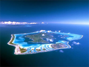 Bora Bora from the sky