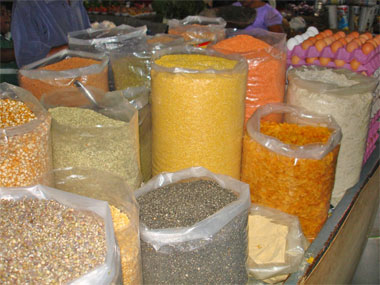 spices at the market