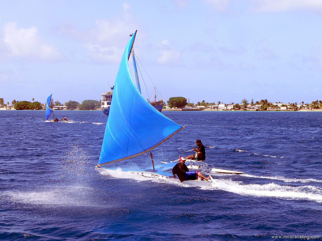 Marshall Island Sailing Canoe Outrigger