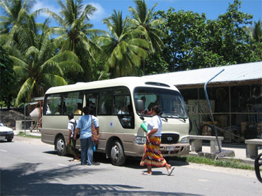 bus in Funafuti, Tuvalu