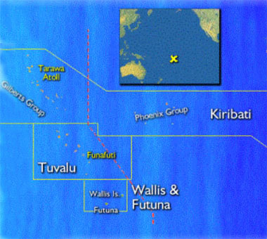 Map of Kiribati